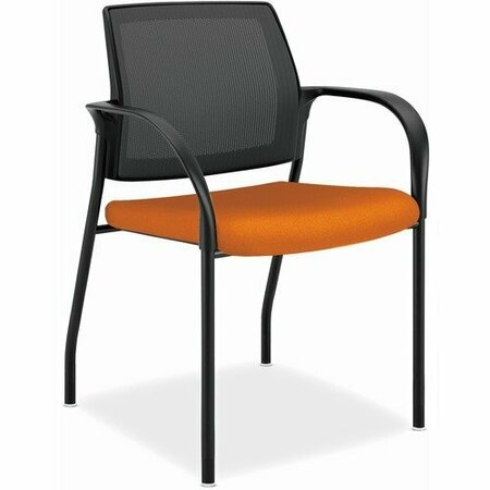 THE HON CO Stacking Chair, w/Glides, 25inx21-3/4inx33-1/2in, Apricot Seat HONIS108IMCU47